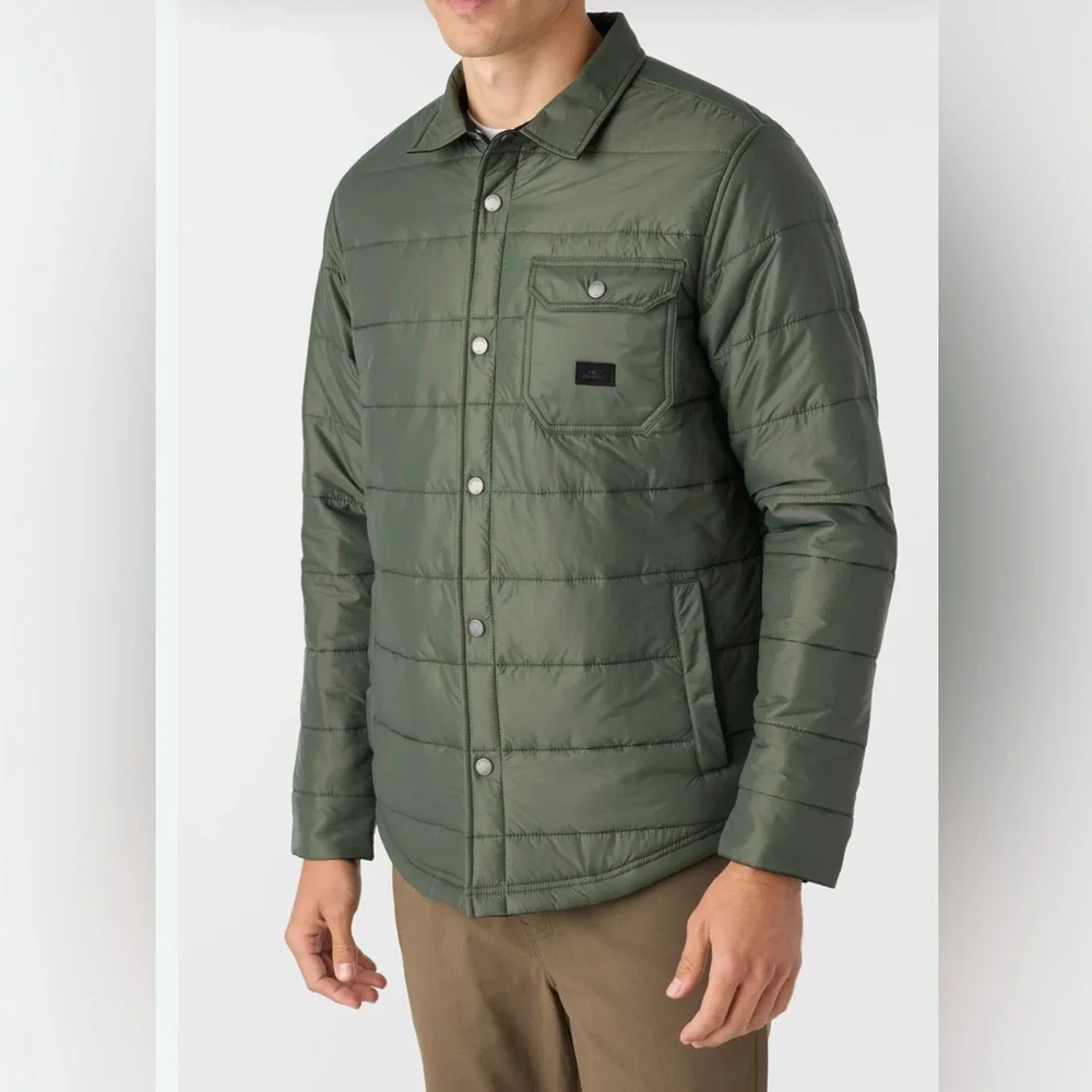 NWT O’Neill Zephyr reversible men’s olive coat jacket XXL